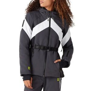 Sweaty Betty Method Ski Jacket S – Slate Grey Colorblock